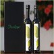 Extra Virgin Olive Oil 500ml Gourmet 2 bottles in a wooden box black. delicatessenMED bsp 