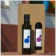 Aceite de oliva VE selección Arbequina o Coupage a elegir. 2 botellas de 250ml en estuche de cartón ondulado   