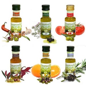 Aceite de oliva sabores a elegir. 6 botellas de 250 ML. Pack degustación. Virgen Extra. Aromatics (pd6b250.agr)										